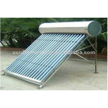 Aquecedor de água solar tubular com termossifão de aço inoxidável